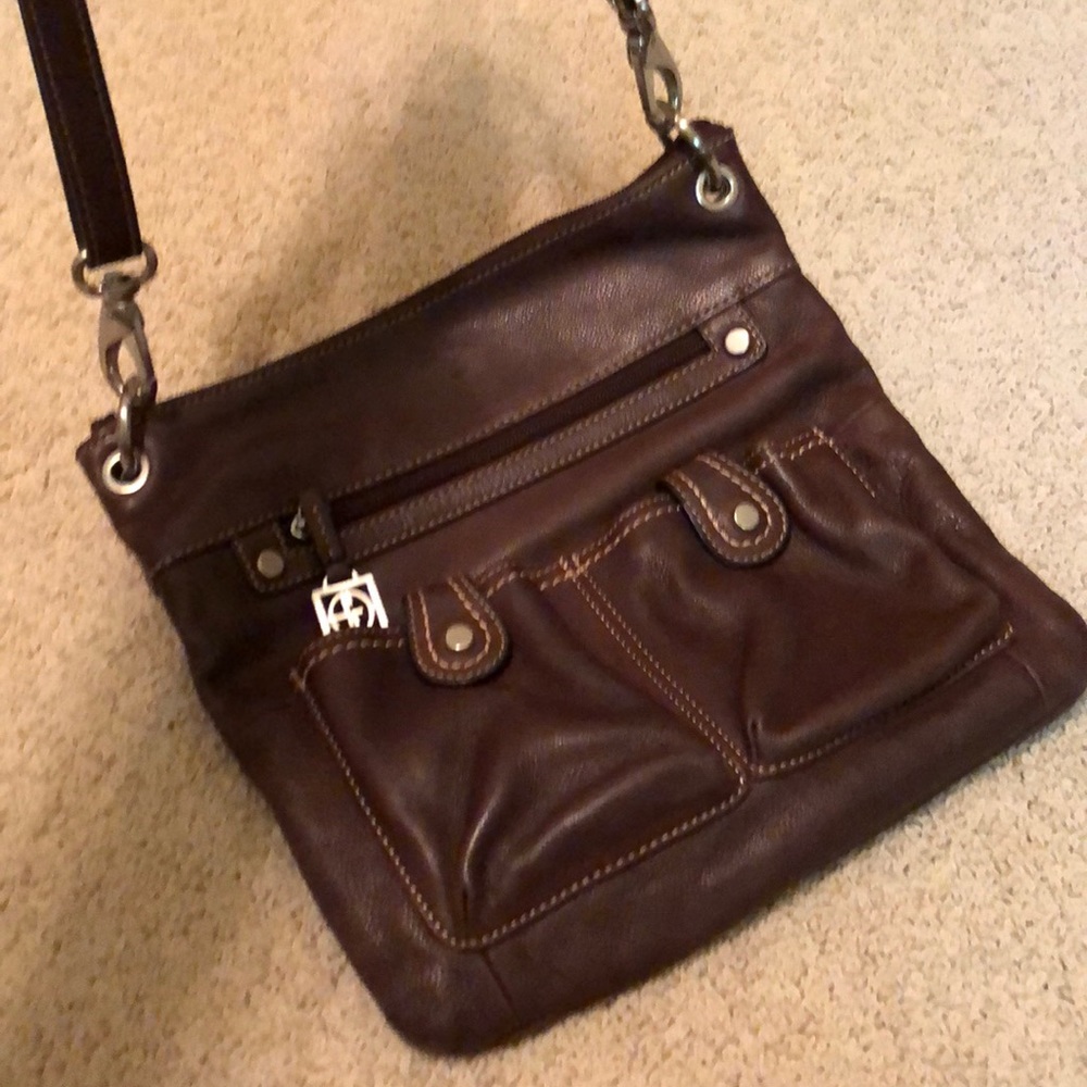 Gianni bini cross body leather purse